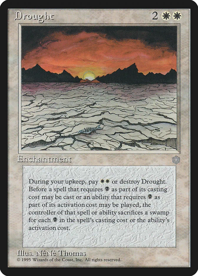 1995 Ice Age Drought uncommon #21 uncommon card image