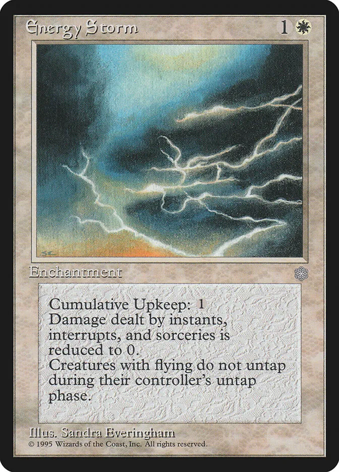 1995 Ice Age Energy Storm rare #24 rare card image
