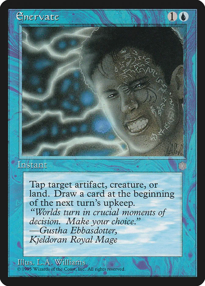 1995 Ice Age Enervate common #67 common card image