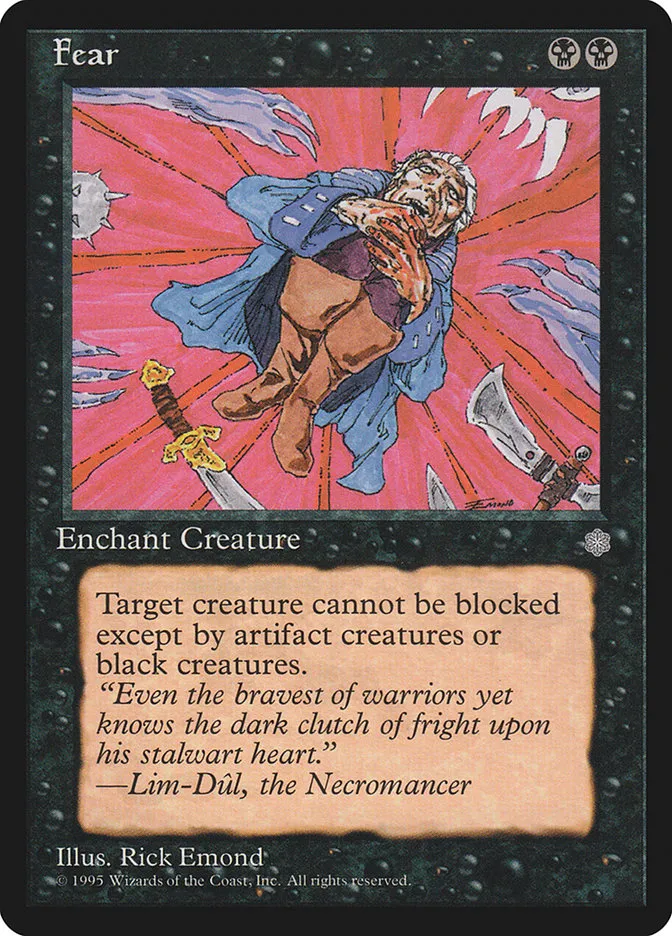 1995 Ice Age Fear common #124 common card image