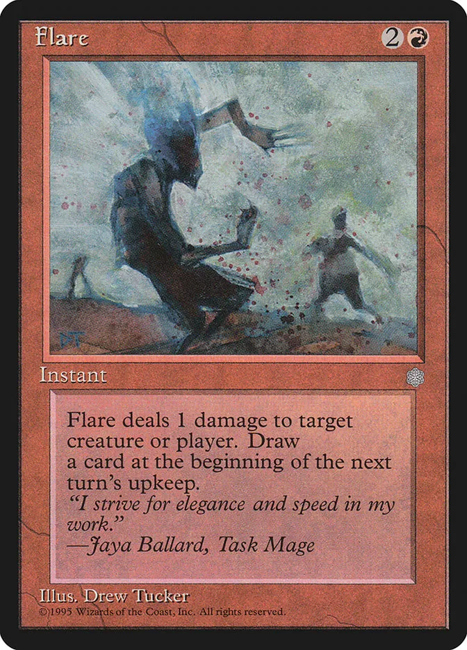 1995 Ice Age Flare common #185 common card image