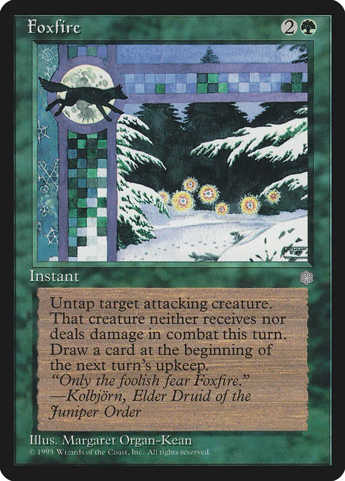 1995 Ice Age Foxfire common #238 common card image