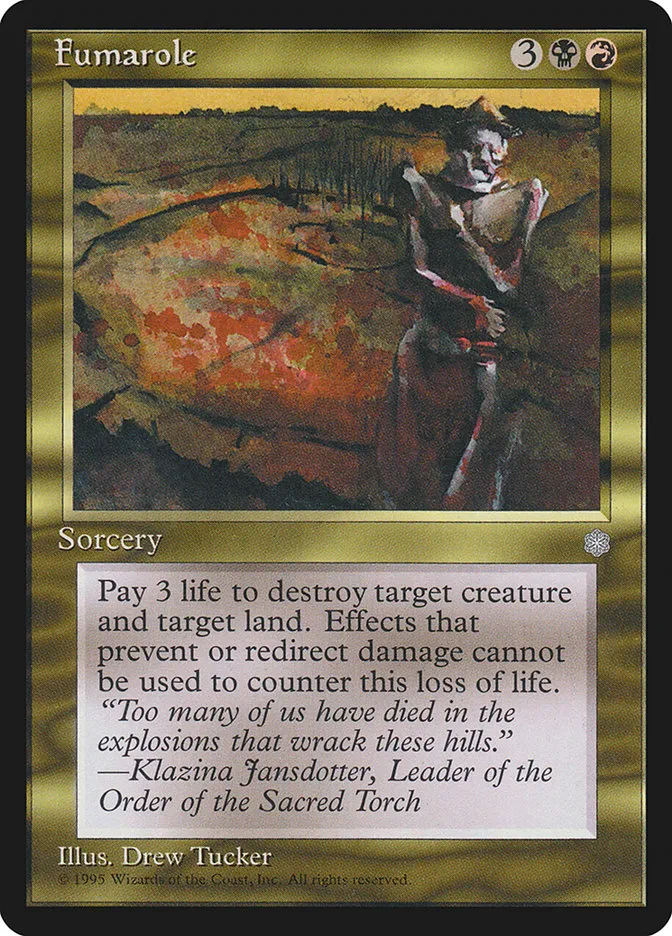 1995 Ice Age Fumarole uncommon #291 uncommon card image