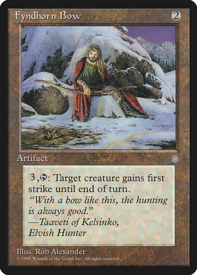 1995 Ice Age Fyndhorn Bow #318 uncommon card image