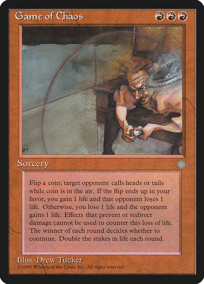 1995 Ice Age Game of Chaos rare #186 rare card image