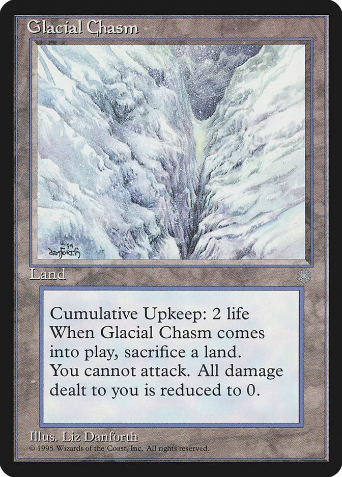 1995 Ice Age Glacial Chasm uncommon #353 uncommon card image