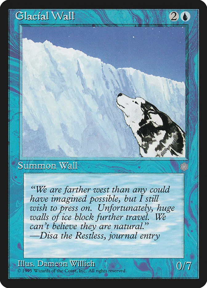 1995 Ice Age Glacial Wall uncommon #71 uncommon card image