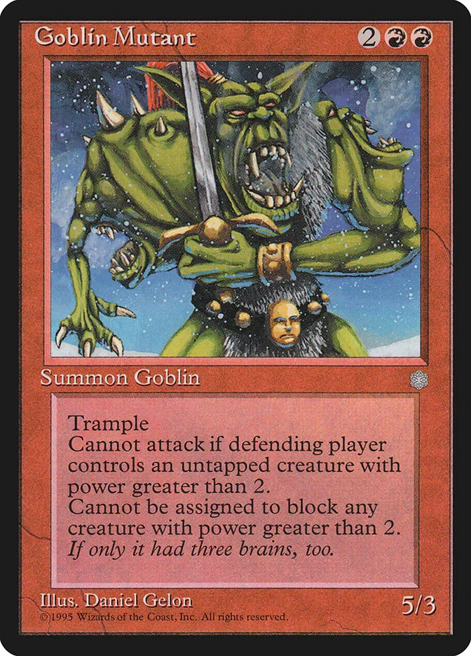1995 Ice Age Goblin Mutant uncommon #188 uncommon card image