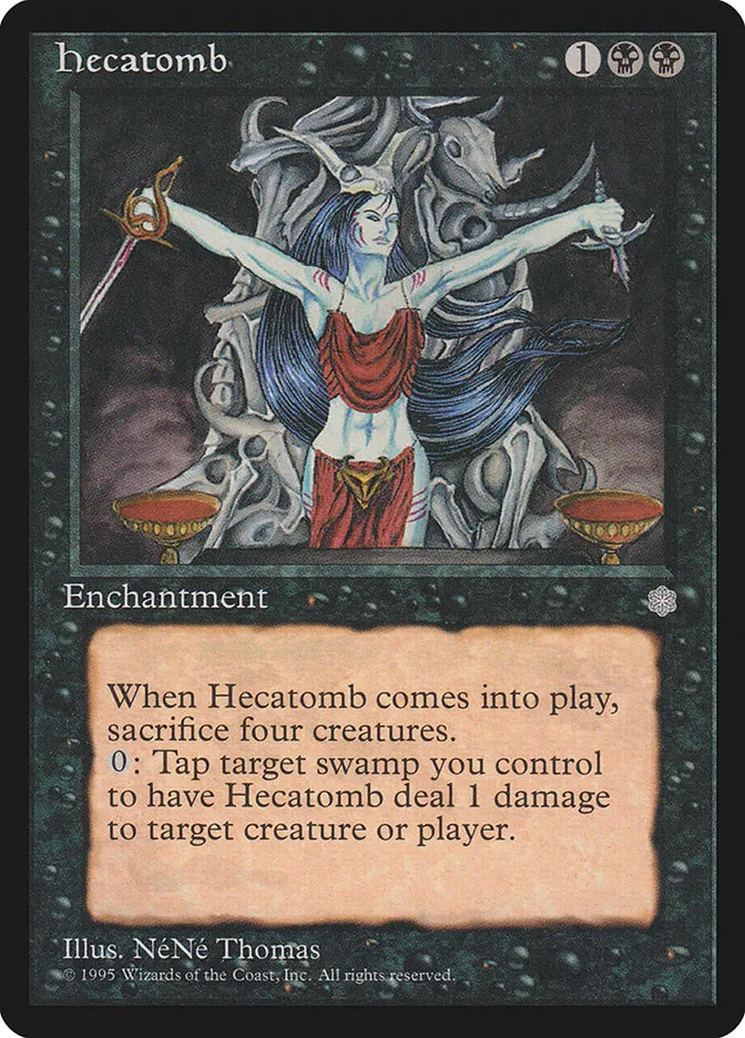 1995 Ice Age Hecatomb rare #130 rare card image