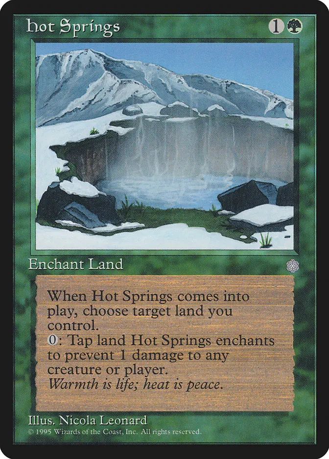 1995 Ice Age Hot Springs rare #248 rare card image