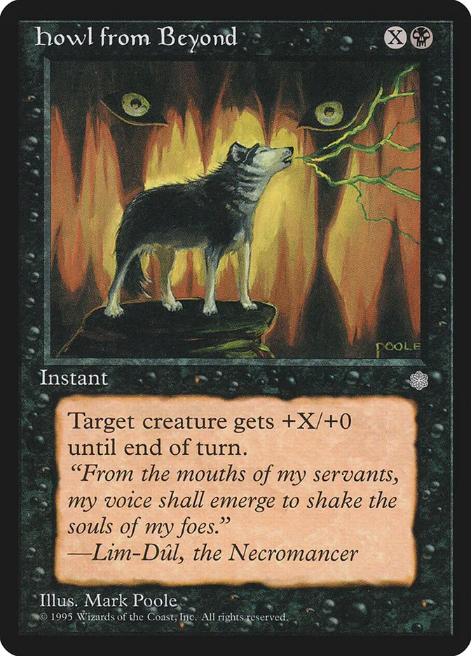 1995 Ice Age Howl from Beyond common #132 common card image