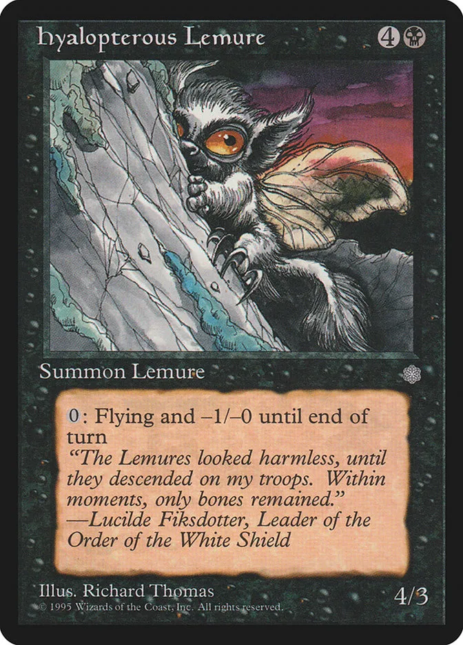 1995 Ice Age Hyalopterous Lemure uncommon #133 uncommon card image