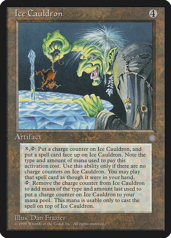 1995 Ice Age Ice Cauldron #321 rare card image