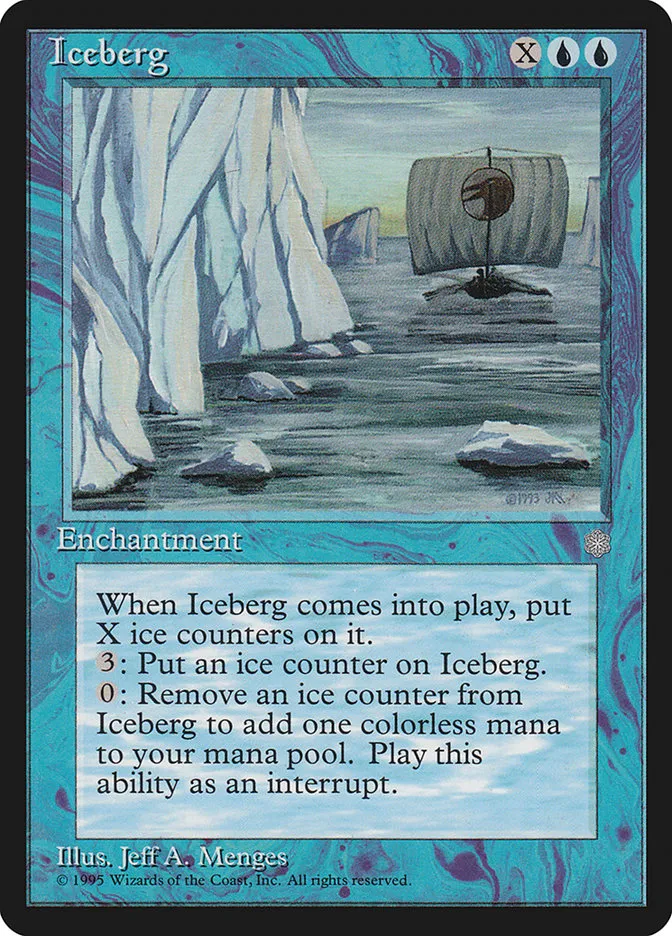 1995 Ice Age Iceberg uncommon #73 uncommon card image
