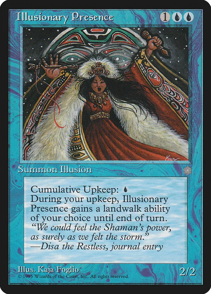 1995 Ice Age Illusionary Presence #76 rare card image