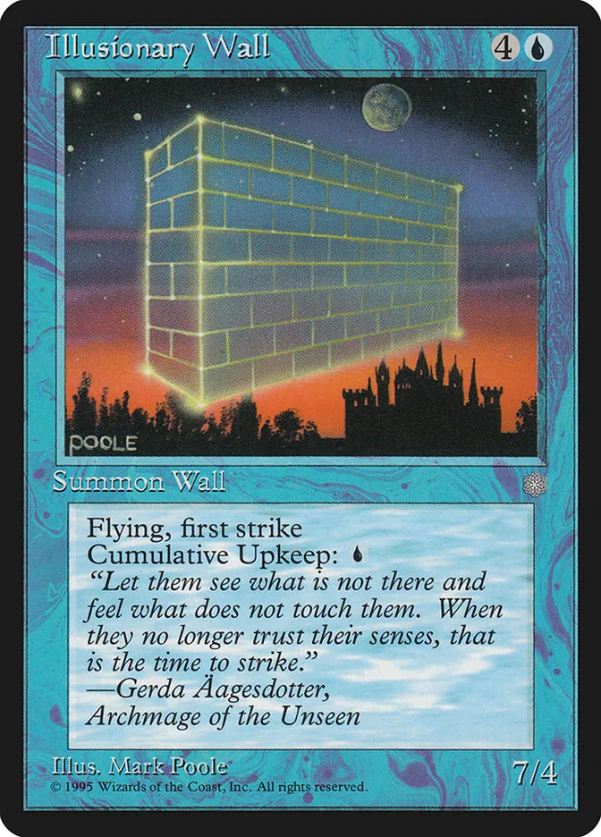 1995 Ice Age Illusionary Wall common #78 common card image