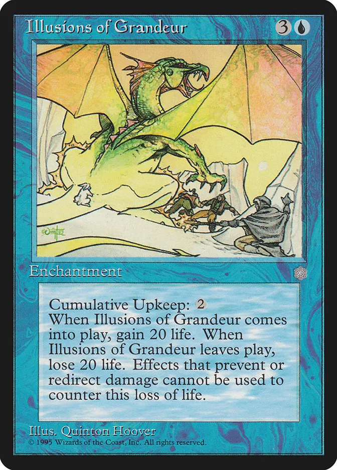 1995 Ice Age Illusions of Grandeur #79 rare card image