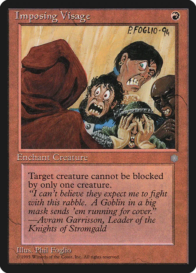 1995 Ice Age Imposing Visage common #193 common card image