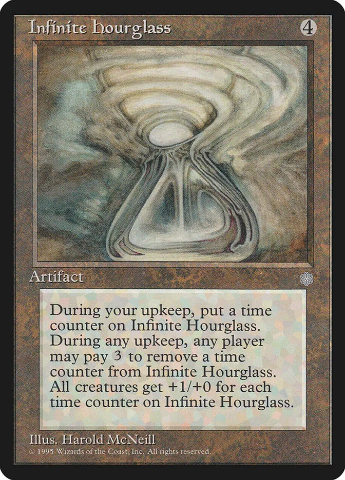 1995 Ice Age Infinite Hourglass #323 rare card image