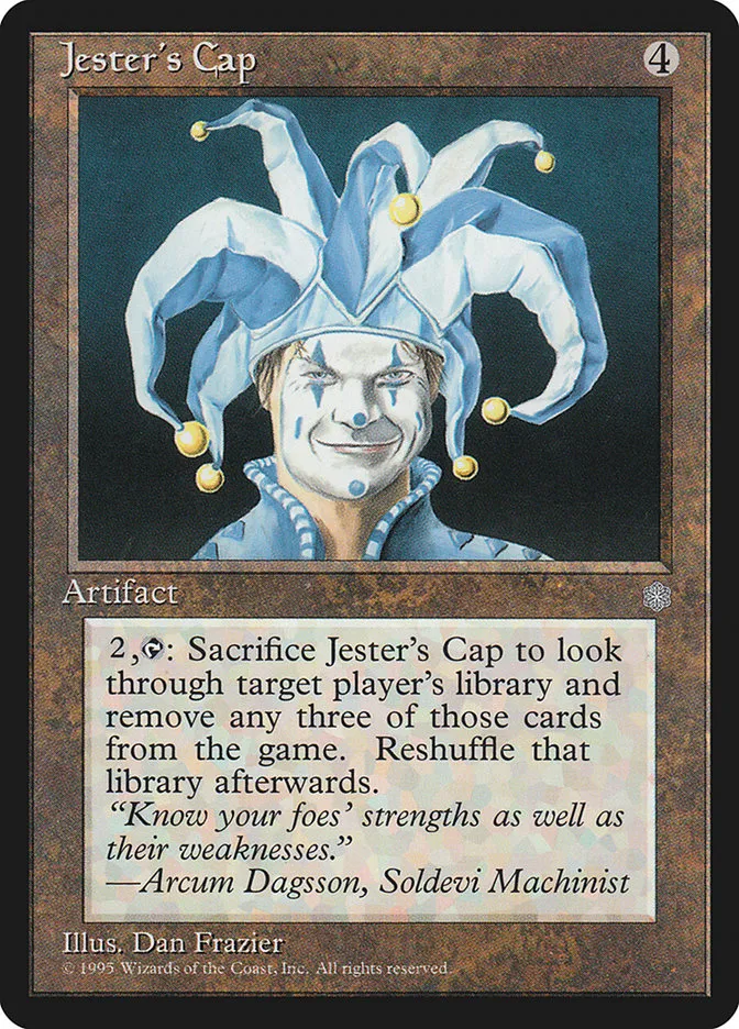 1995 Ice Age Jester's Cap #324 rare card image