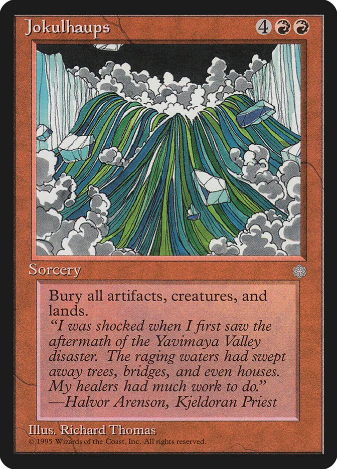 1995 Ice Age Jokulhaups #195 rare card image