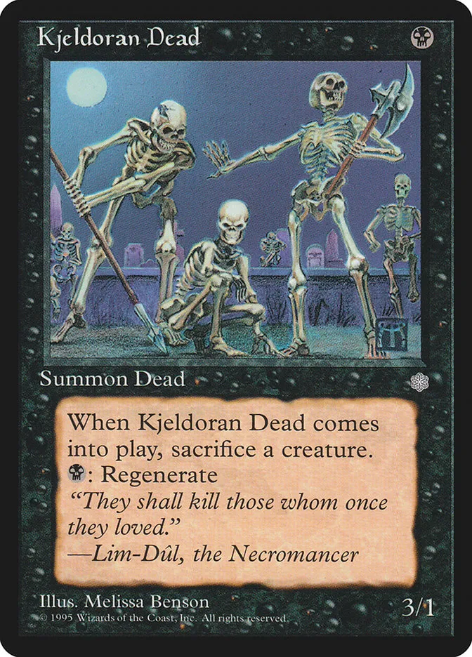 1995 Ice Age Kjeldoran Dead common #137 common card image