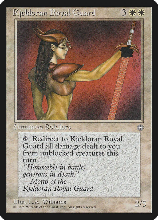1995 Ice Age Kjeldoran Royal Guard #38 rare card image