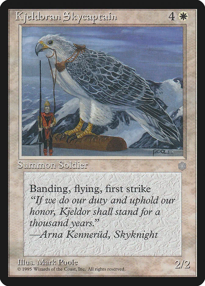 1995 Ice Age Kjeldoran Skycaptain uncommon #39 uncommon card image