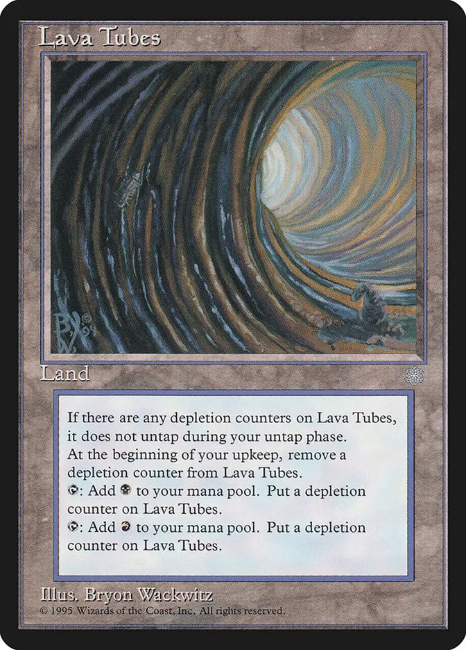 1995 Ice Age Lava Tubes rare #358 rare card image