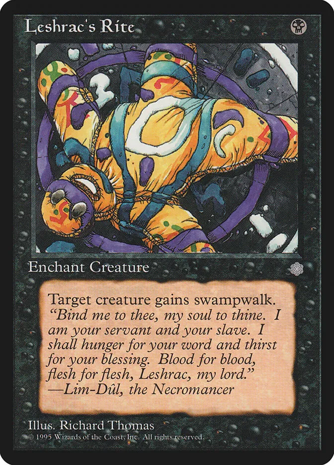 1995 Ice Age Leshrac's Rite uncommon #143 uncommon card image