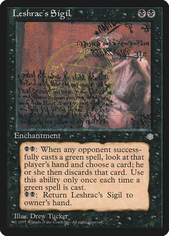 1995 Ice Age Leshrac's Sigil #144 uncommon card image