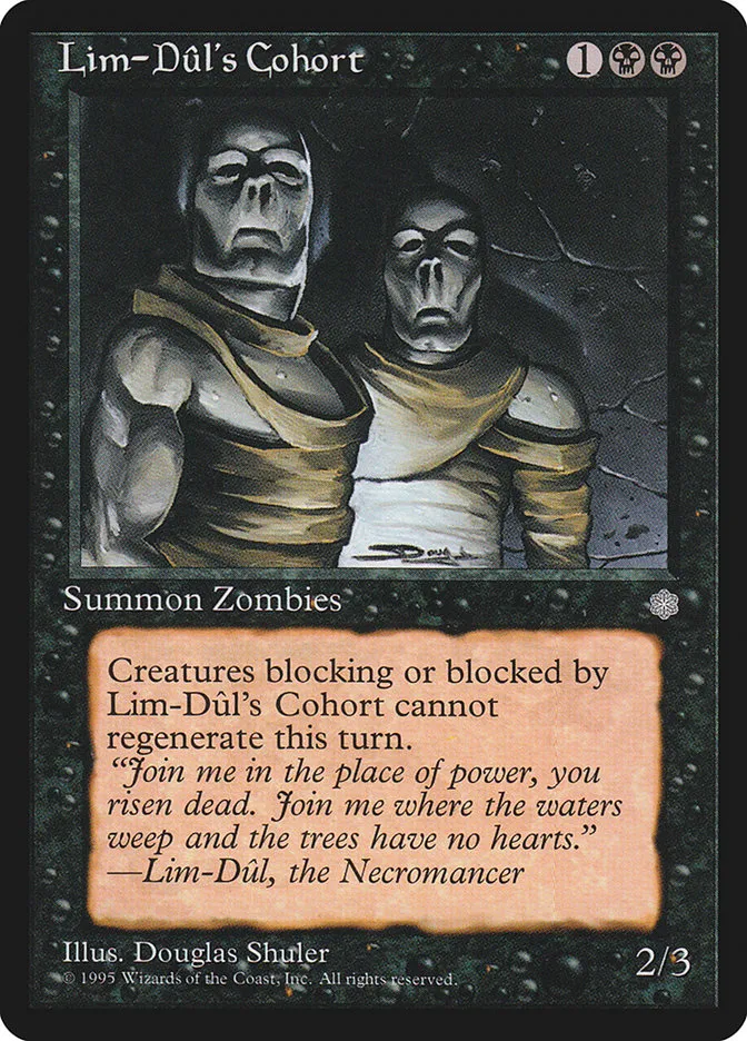 1995 Ice Age Lim-Dûl's Cohort common #145 common card image