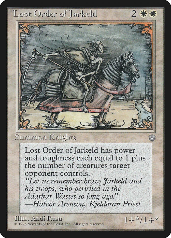 1995 Ice Age Lost Order of Jarkeld rare #43 rare card image