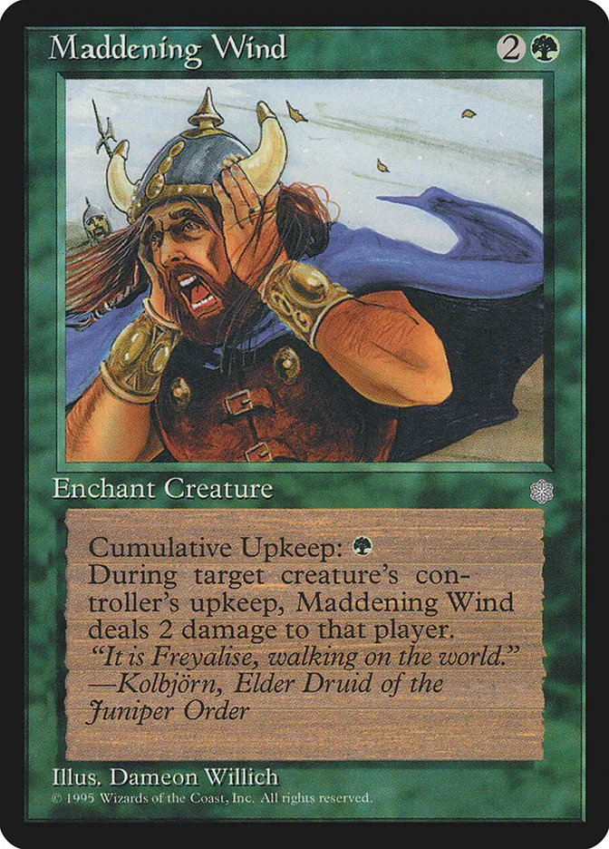 1995 Ice Age Maddening Wind uncommon #254 uncommon card image