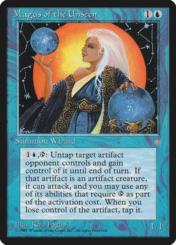 1995 Ice Age Magus of the Unseen #82 rare card image