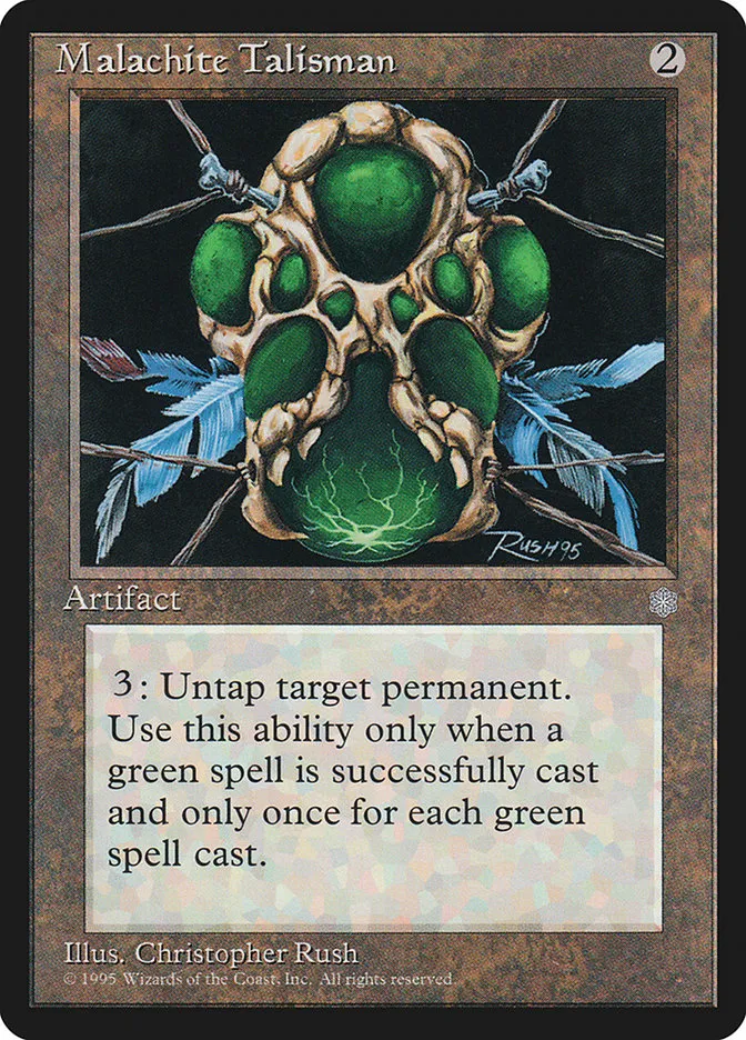 1995 Ice Age Malachite Talisman uncommon #328 uncommon card image