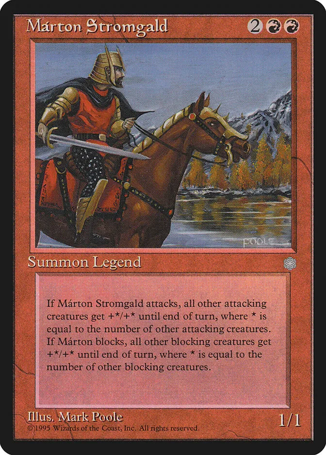 1995 Ice Age Márton Stromgald #199 rare card image