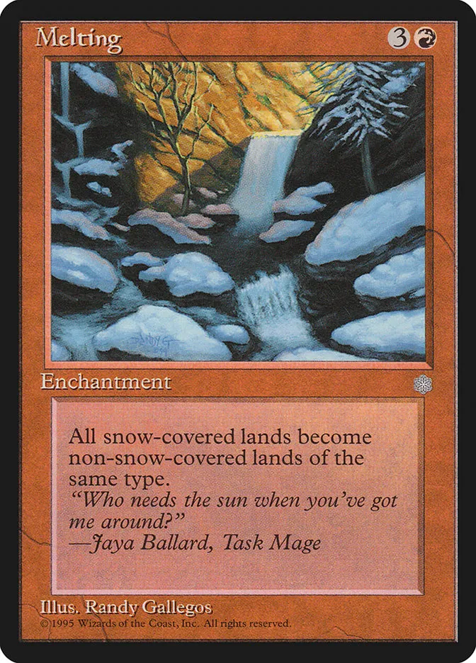 1995 Ice Age Melting uncommon #201 uncommon card image