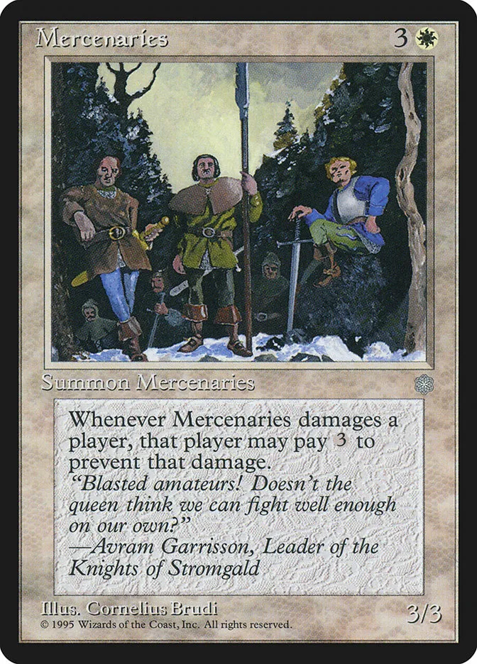 1995 Ice Age Mercenaries rare #44 rare card image