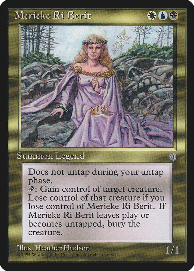 1995 Ice Age Merieke Ri Berit rare #297 rare card image