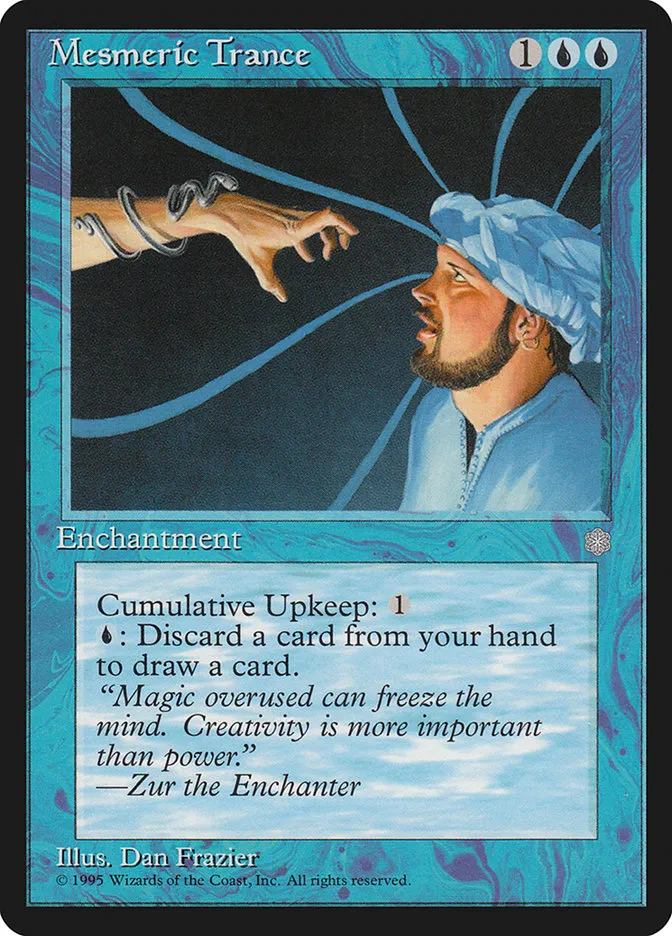 1995 Ice Age Mesmeric Trance #83 rare card image