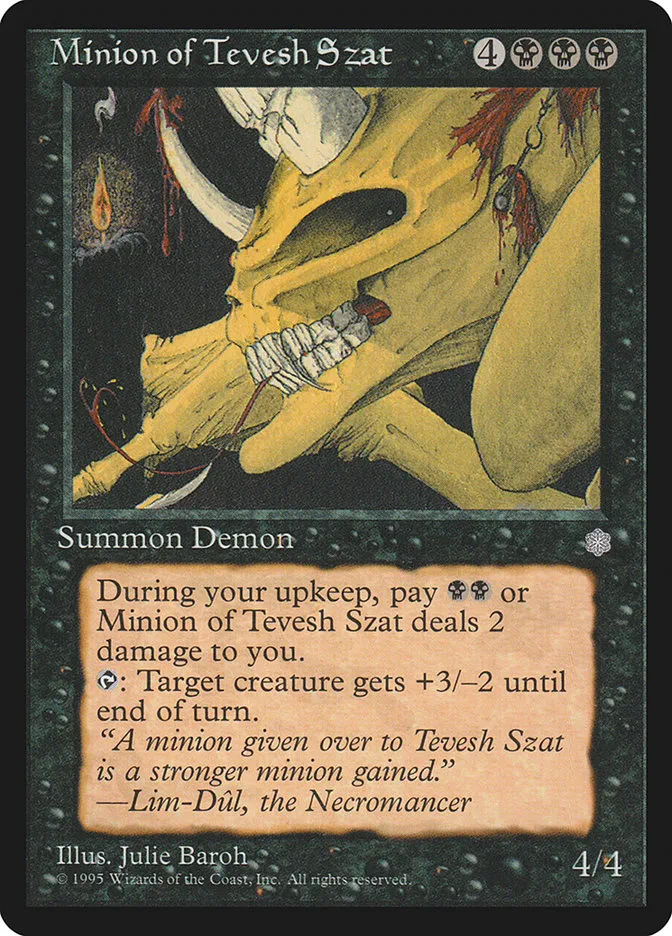 1995 Ice Age Minion of Tevesh Szat #151 rare card image