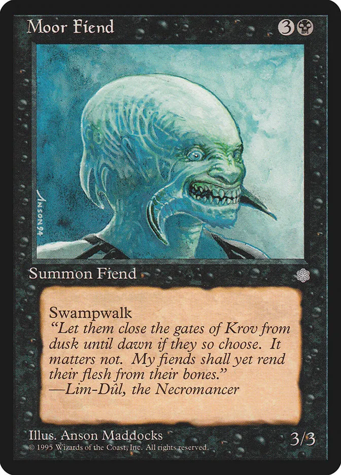 1995 Ice Age Moor Fiend #153 common card image