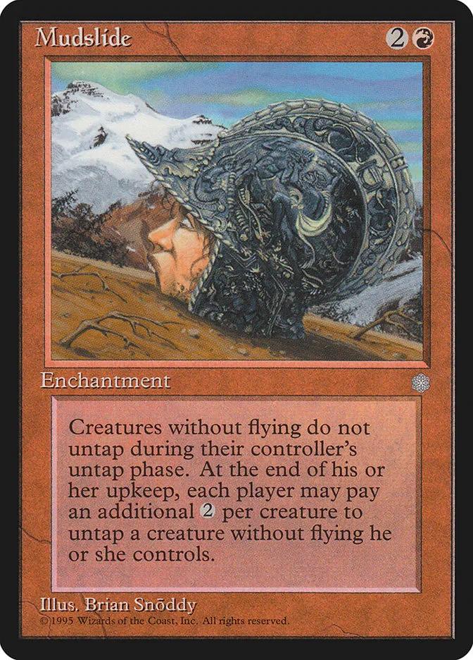 1995 Ice Age Mudslide rare #204 rare card image