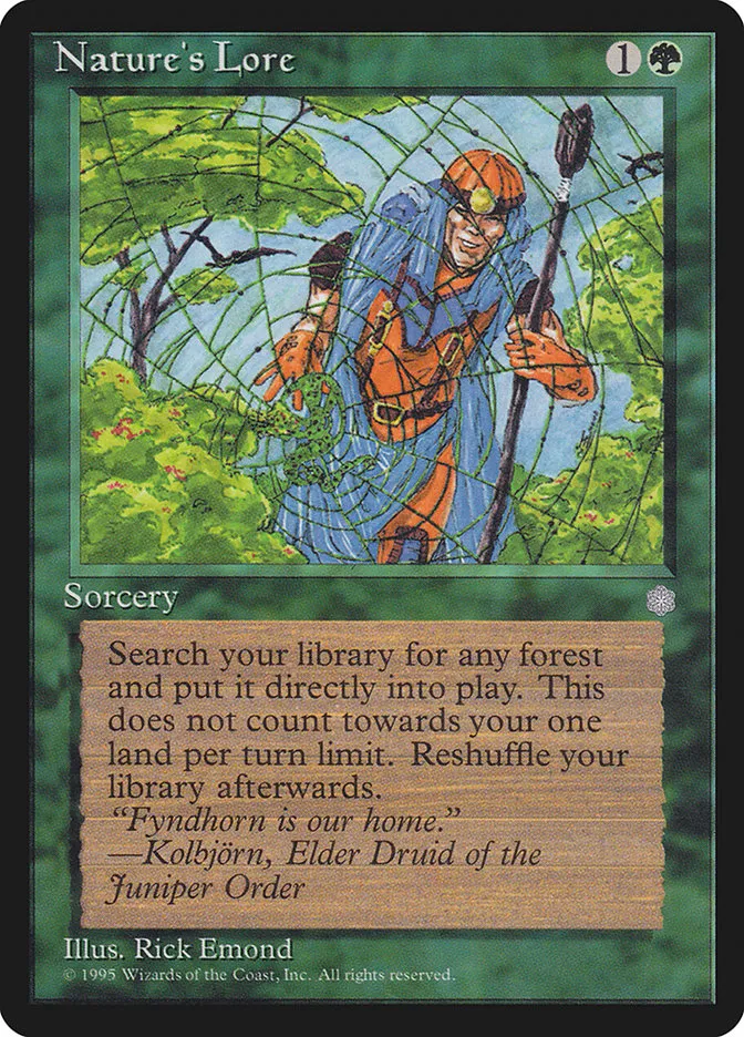 1995 Ice Age Nature's Lore uncommon #255 uncommon card image