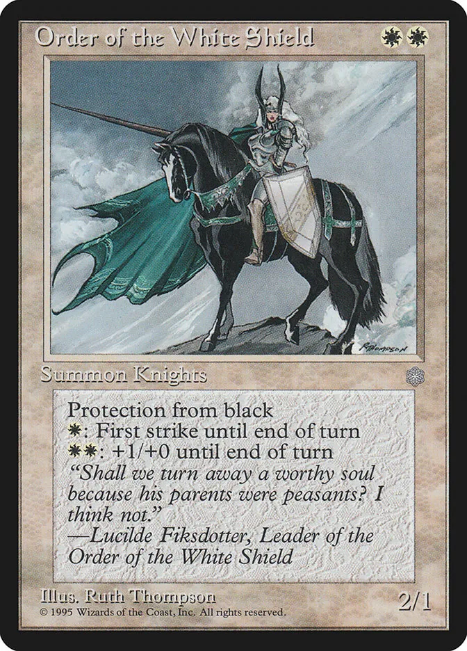 1995 Ice Age Order of the White Shield uncommon #46 uncommon card image