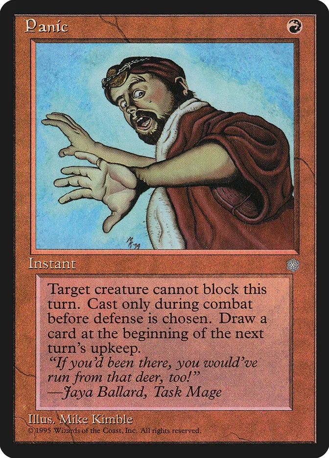 1995 Ice Age Panic common #212 common card image