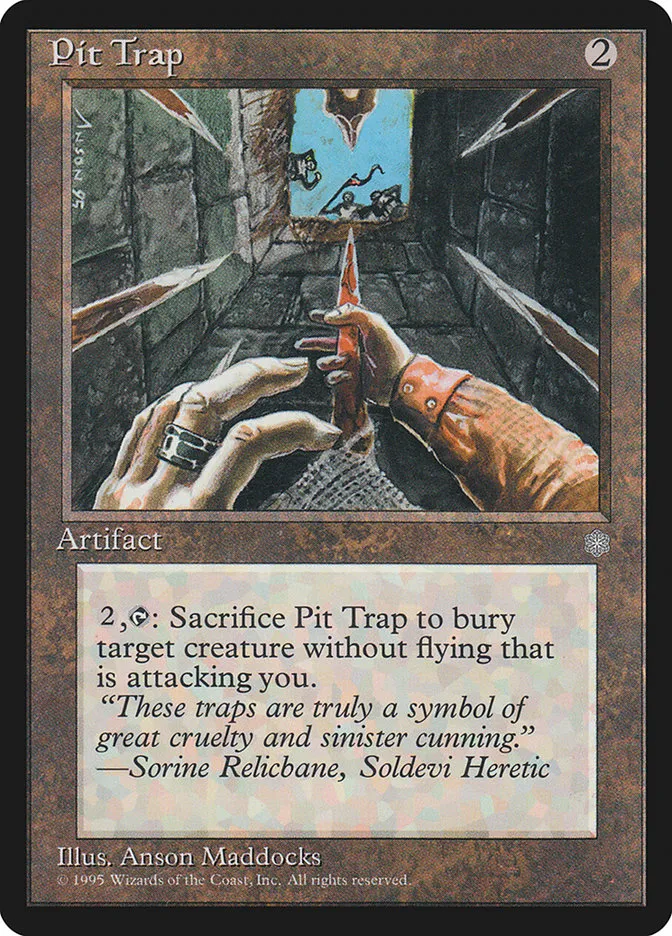 1995 Ice Age Pit Trap uncommon #333 uncommon card image