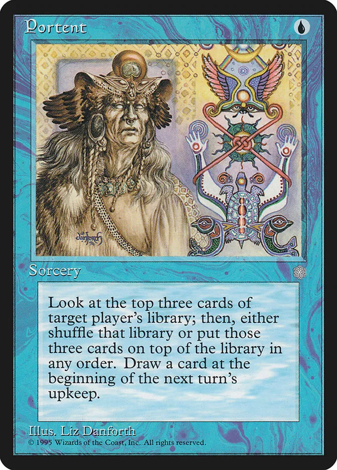 1995 Ice Age Portent common #90 common card image