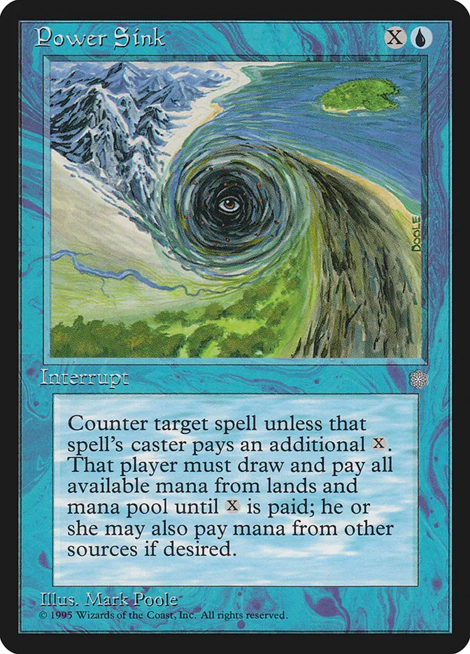 1995 Ice Age Power Sink common #91 common card image